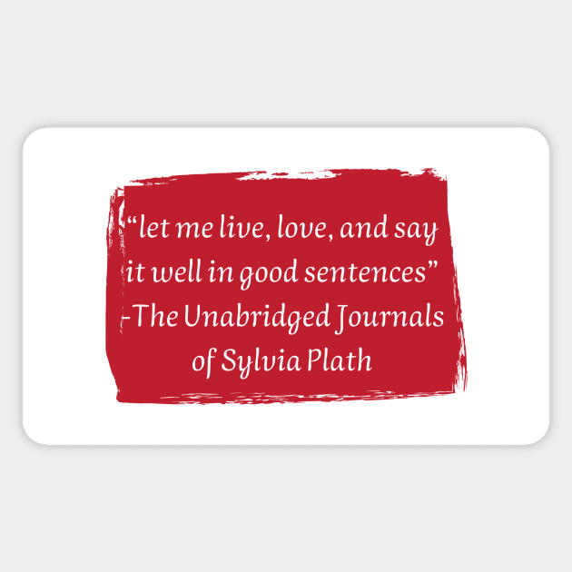 Sylvia Plath Sticker by HappyBird